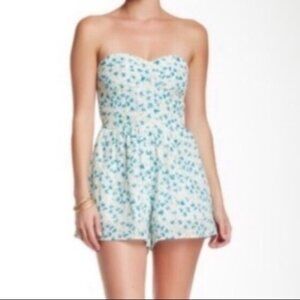 🪡RIELEY🪡FLORAL BUSTIER SILK ROMPER🪡